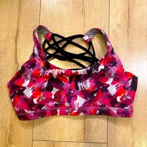 Born Primitive Vitality sports bra in pink/purple print